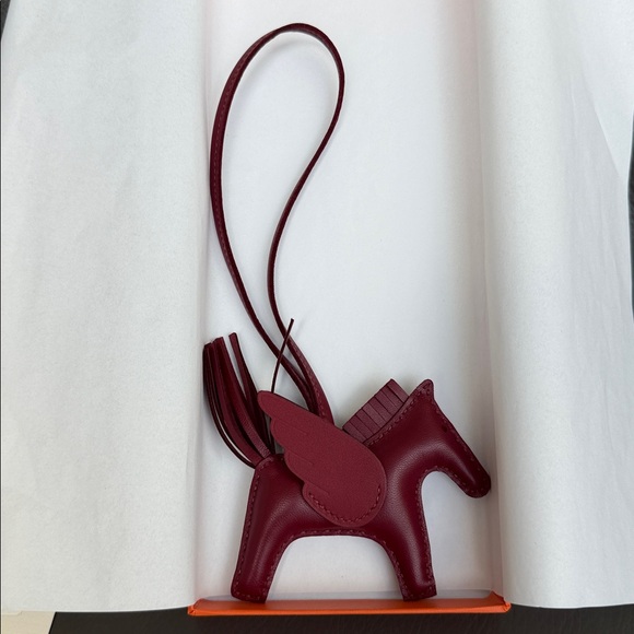 HERMES Rodeo bag accessory charm small size Rouge Grenat BNIB. New. Full set - Picture 3 of 13